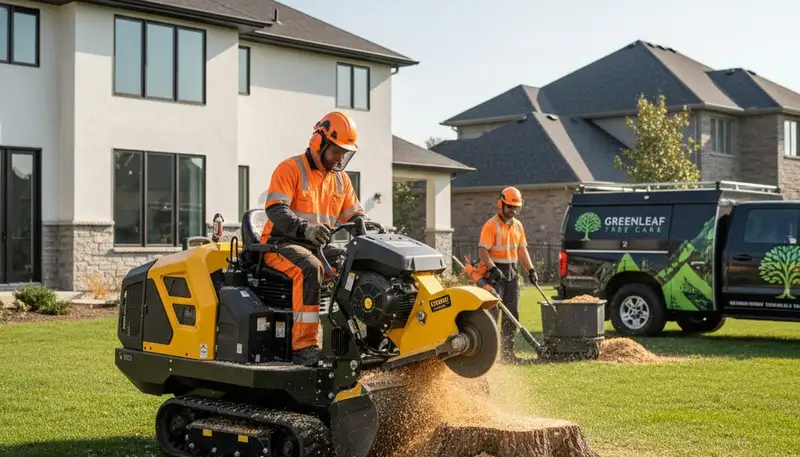 Professional stump removal service in Staten Island NY with tree grinding and cleanup
